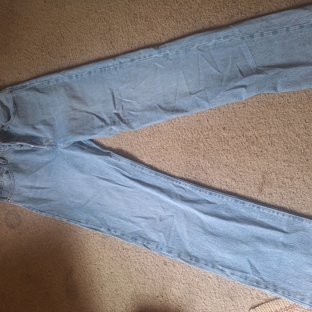 Levi's Blue Straight Leg Jeans Classic Style - Picture 4 of 6